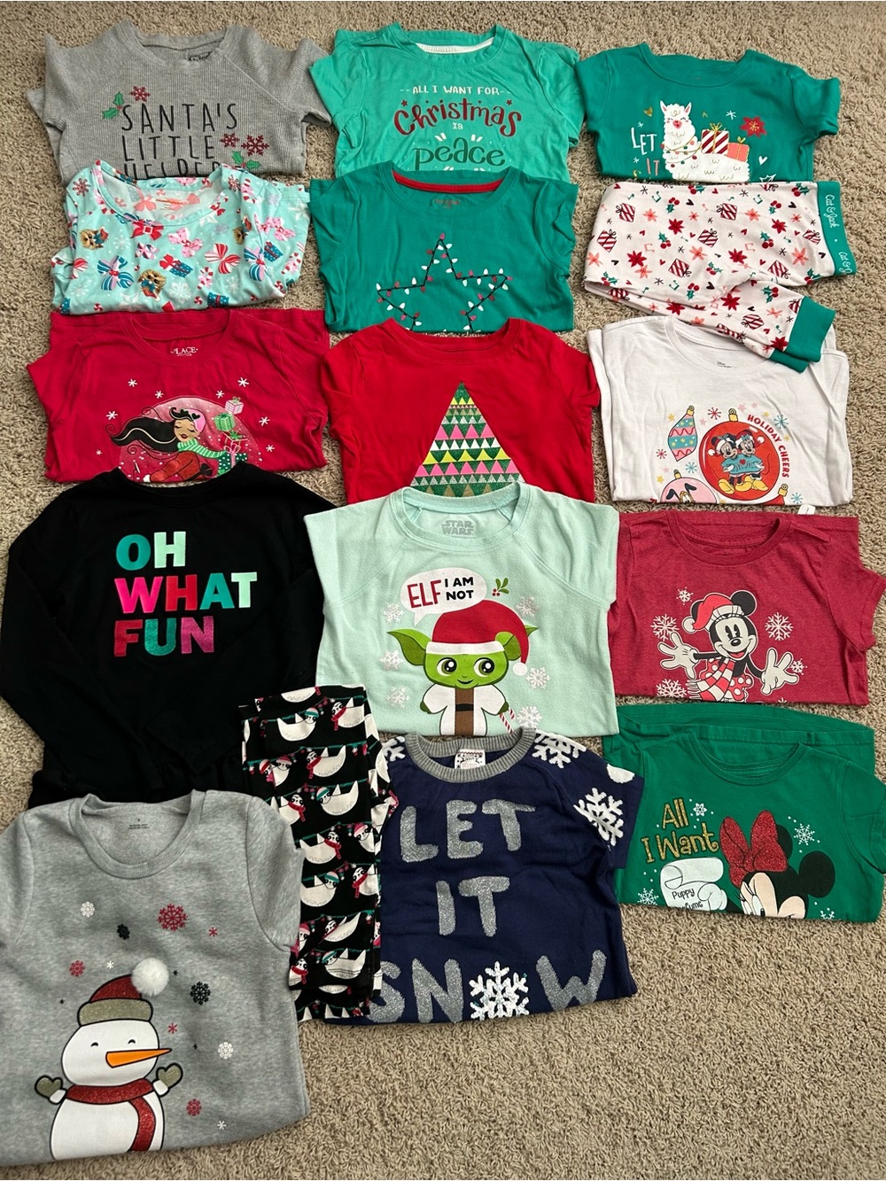 Girls M Medium 7/8 Christmas sweater, Cat & Jack, Disney, pajamas clothes lot